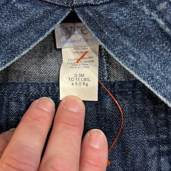 Carters, little boys overalls. Size 0-3 months. - Picture 3 of 3